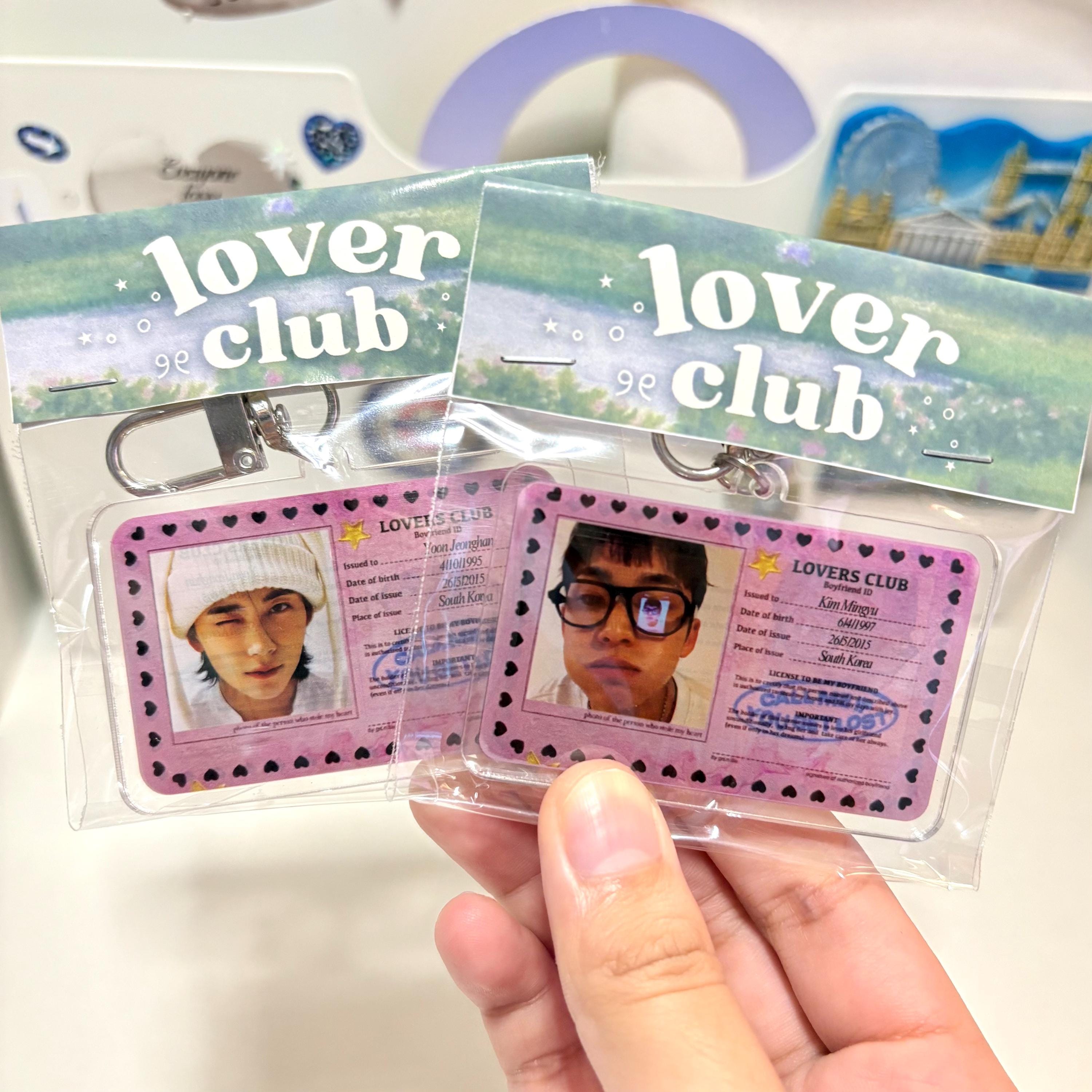 SEVENTEEN Jeonghan Mingyu ID Card Keychain - SVT Fanmade Merch - Etsy