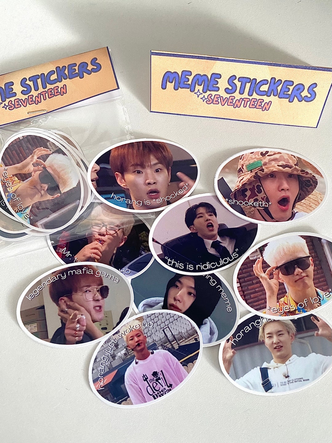Seventeen Meme Sticker Pack more to Come - Etsy