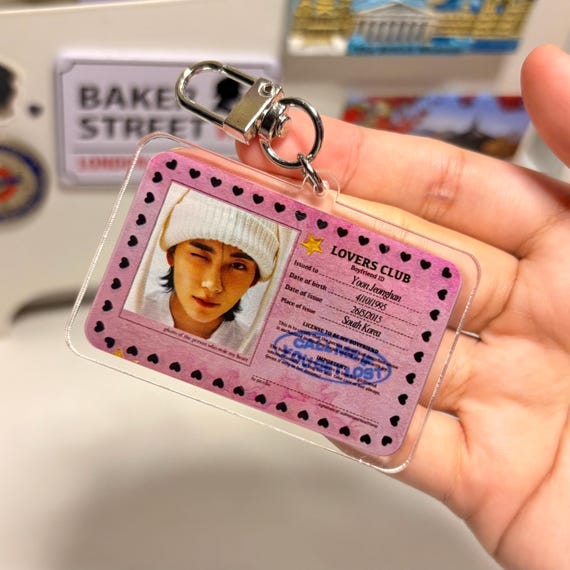SEVENTEEN Jeonghan Mingyu ID Card Keychain - SVT Fanmade Merch - Etsy