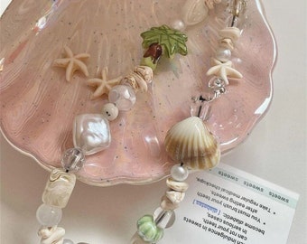Pre-order beach seashells phone strap | Cute phone keychain | Y2K phone pendant | beach seashells core | phone straps