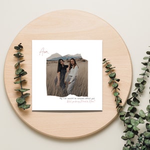 Printable Will You Be My Maid of Honor Proposal Card for Wedding
