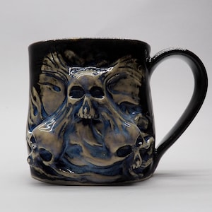 Ceramic skull mug