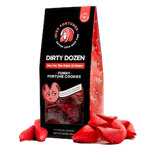 Funny Fortune Cookies, Miss Fortunes, The Dirty Dozen, Show Off Your Questionable Taste, Written by Professional Comedy Writers (12 Cookies)