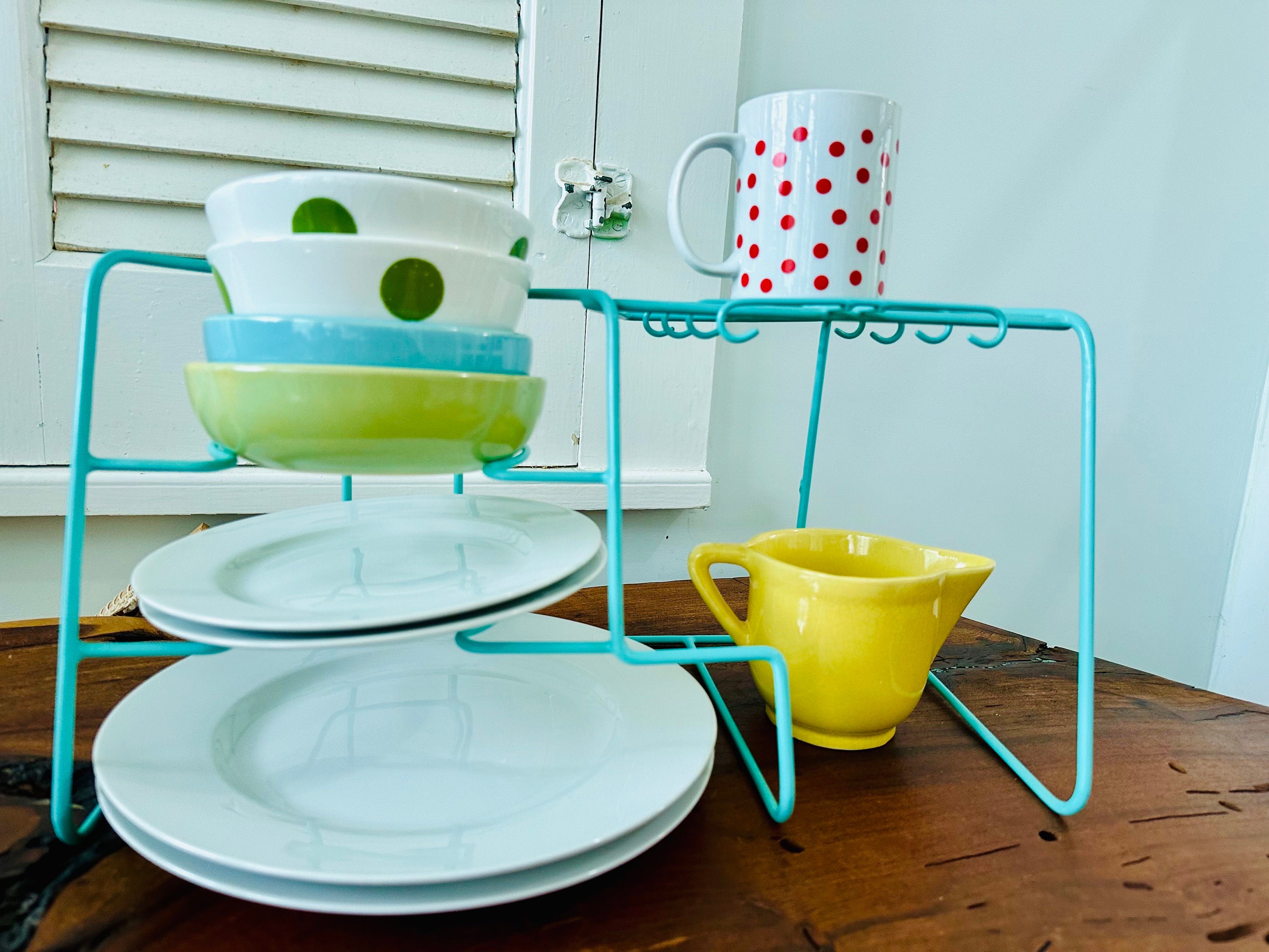 Turquoise Dish Drainer Etsy