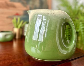 Vintage | Tamac Pottery | Frosty Pine | MCM | Water Pitcher | Biomorphic |  1950’s | Organic Modernist | Oklahoma
