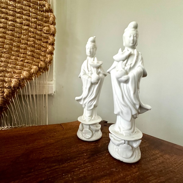 Vintage | Quan Yin | Buddha | Goddess | Porcelain | Figurines | Kwan Yin | Guan Yin | Statue | Figurine | Asian