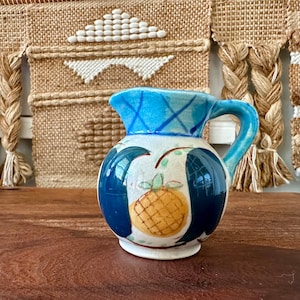 Vintage Miniature Pineapple | Floral Pitcher | Toothpick Holder | Made in Japan