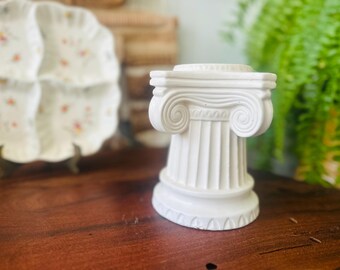Vintage | MCM | 1960's | Ionic | Greek | Gothic | Column | Vase | Utencil Holder | Planter | Napco | National Potteries | Bedford Ohio