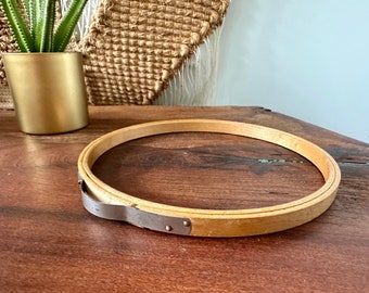 Vintage | Gibbs MFG Co | Wooden | Embroidery Hoop | 7” | Tension | Spring | Made in USA