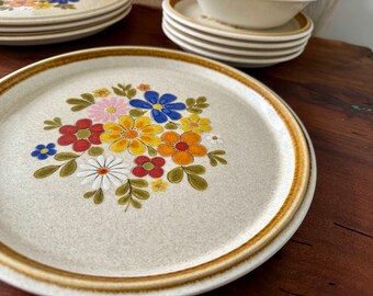 Vintage | Mikasa | Stone Manor | Floribunda | Dinner Plate | Japan | 1970’s | 1980’s| Multiples Available