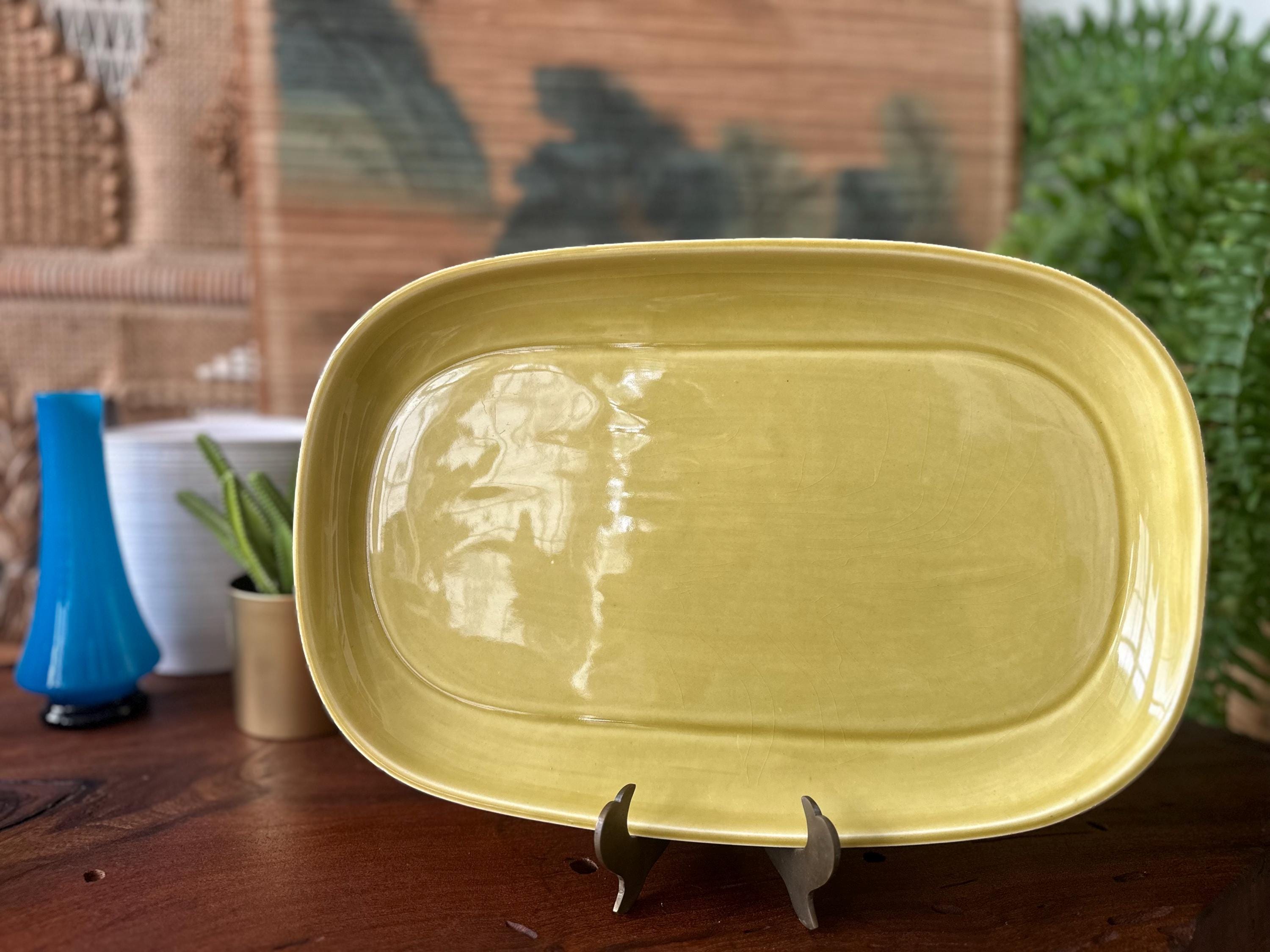 食器 Russel Wright Platter Russel Wright for Knowles Grass Serving Platter 13