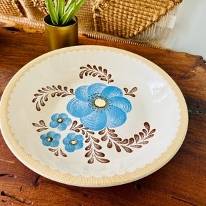 Vintage | 1970’s | Royal China | Jeannette | Serving Bowl | Blue | Floral | Flowers |