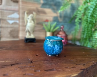 Small | Vintage | Handmade | Canister | Jar | Vessel | Pot | Studio | Pottery | Artisan | Signed Sherwood | Gift