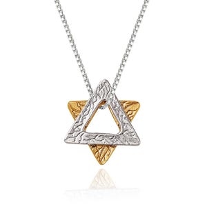 SUPPORT ISRAEL, Star Of David Necklace, Jewish Necklace, Delicate Gold Necklace, Unique Dainty Necklace, Spiritual Jewelry, David Shield
