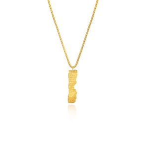 SUPPORT ISRAEL, 24k Gold Plated Priestly Blessing Pendant Necklace, Israel Biblical Jewish Jewelry, Hebrew Necklace, Bar Mitzvah Gift