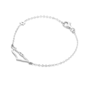 925 Sterling Silber Israel Karte Armband mit Davidstern, Jüdischer Schmuck, Israel Anhänger, Versprechen Land Halskette, Hebräischer Schmuck Geschenk