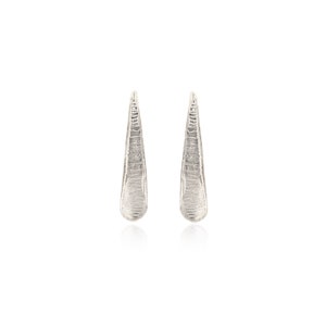 Sterling Silver Staircase Dangle Earrings: Modern Geometric Jewelry