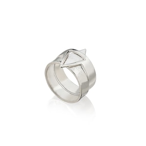 SUPPORT ISRAEL, bague étoile de David en argent sterling 925, bague unisexe Magen David, bague symbolique, bague large, cadeau d'anniversaire, bijoux juifs