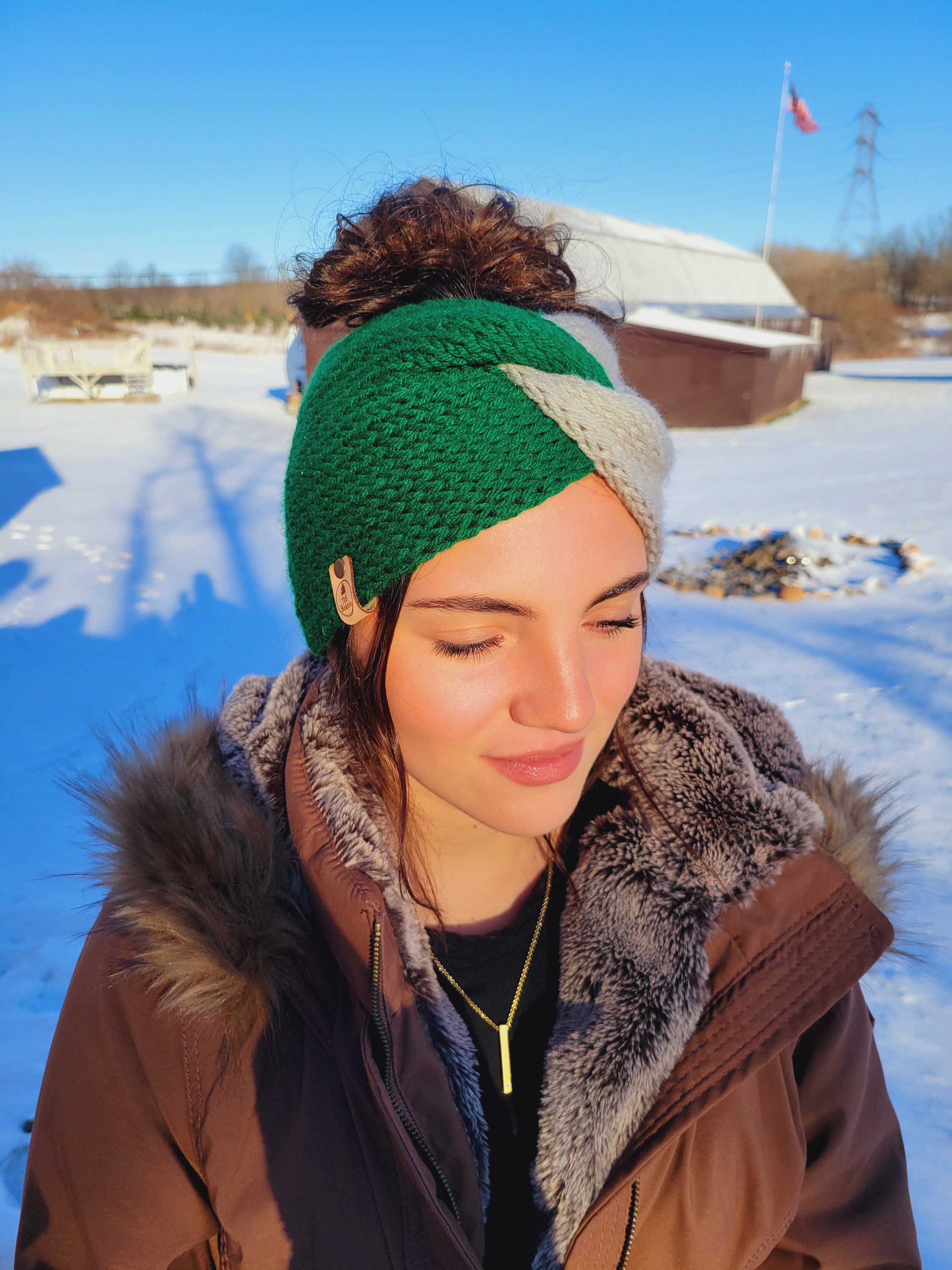 Messy bun ear warmer Clearance