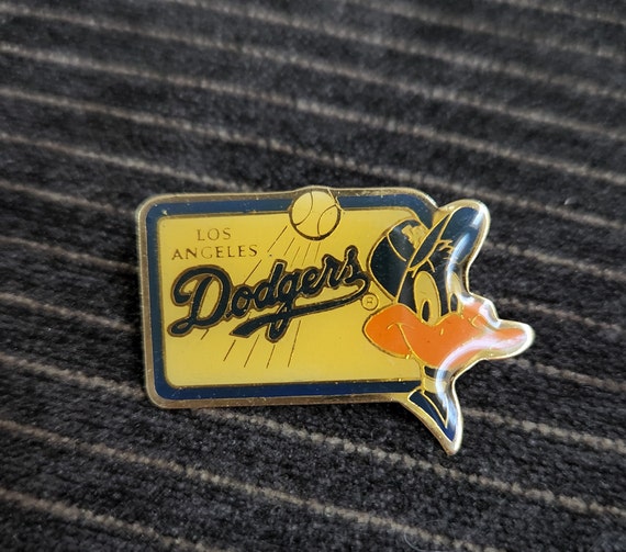 Vintage LA Dogers Looney Tunes Mash UP Lapel Pin - image 1