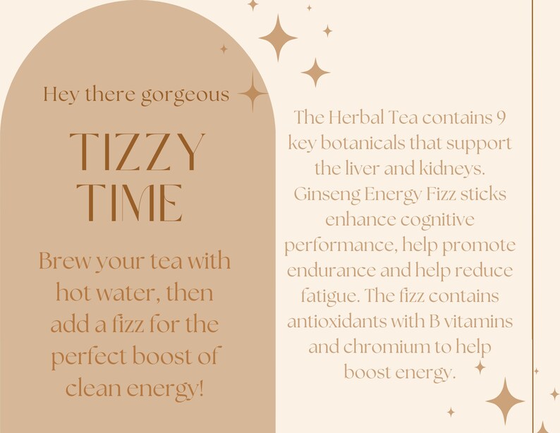 Tizzy Sample Card - Digital Download - Arbonne Consultants - Etsy