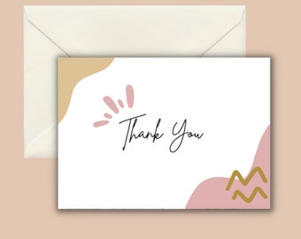 Thank You Card - Digital Download - Printable - Etsy