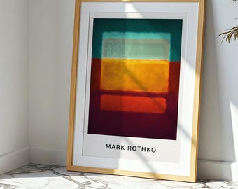 Color Field Poster Mark Rothko Poster Abstract Art Calm Modern Wall Art Minimalist Wall Picture Living Room as a Gift ffs818