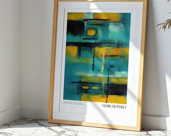 Color Field Poster, Rothko Style, Abstract Color Fields Art, Modern Wall Art, Abstract Art Poster as a Gift ffs782
