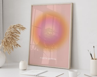 Spiritual Poster, Mural Living Room, Positive Affirmation, Aura Energy, Positive Energy Art, Abstract Harmony Poster, b176