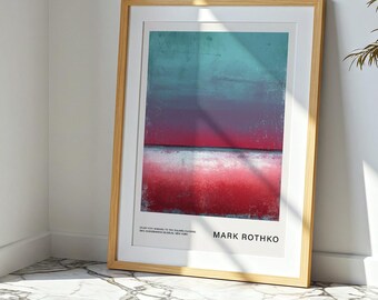 Mark Rothko Poster Abstract Color Field Art Rothko Print Modern Art Wall Art Color Field Poster for Stylish Rooms as a Gift ffs802