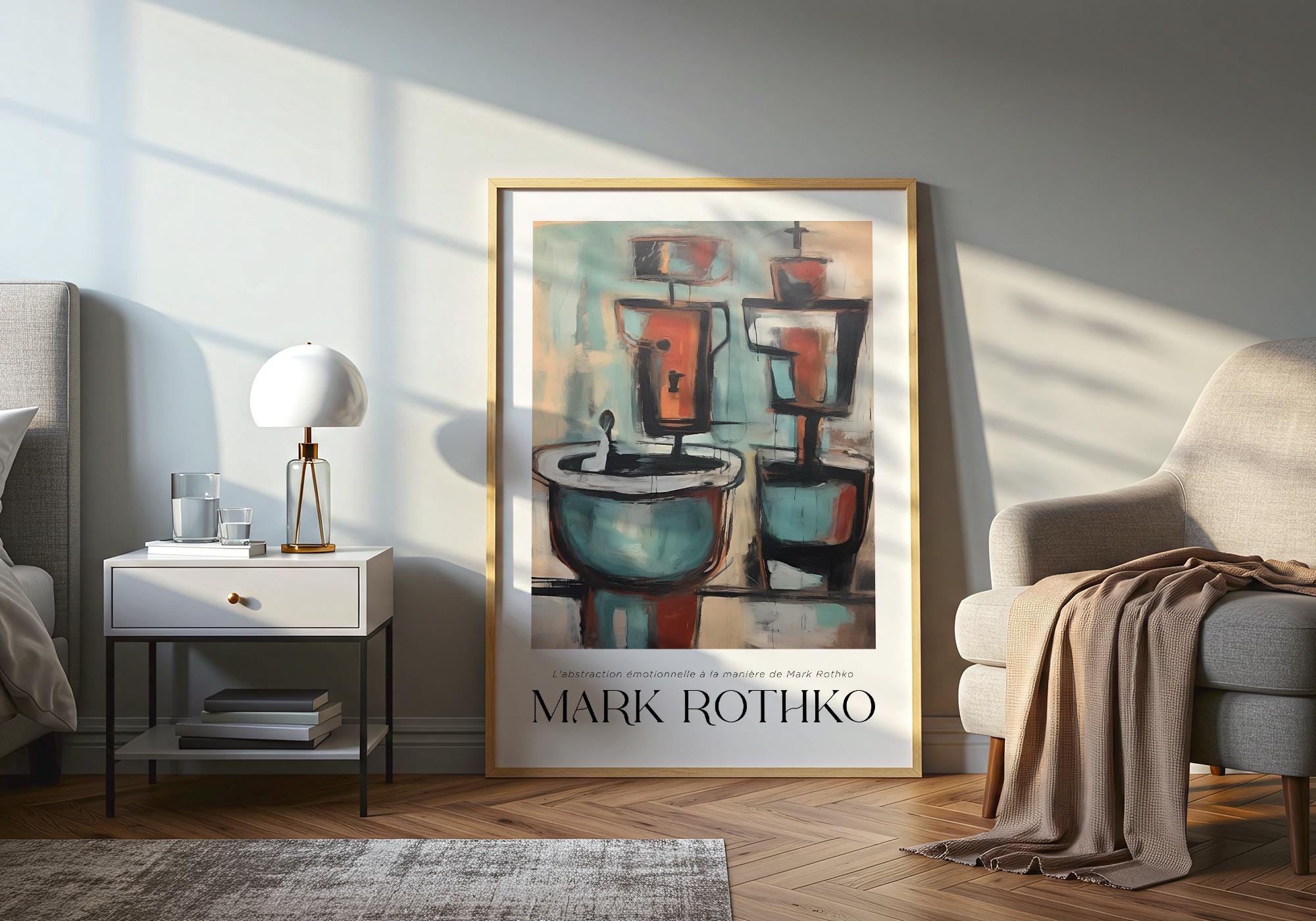 Mark Rothko Poster Abstract Art Composition Expressionist Style Modern ...