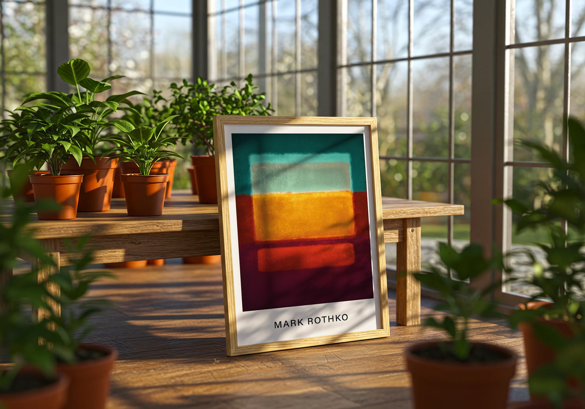 Mark Rothko Calm Color Field Poster Mark Rothko Poster Abstract Art Calm Modern Wall Art ...