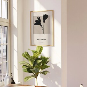 Abstract wall decoration, set of 2 wall posters, floral art prints, large wall art, modern living room bedroom, museum poster a112 image 7