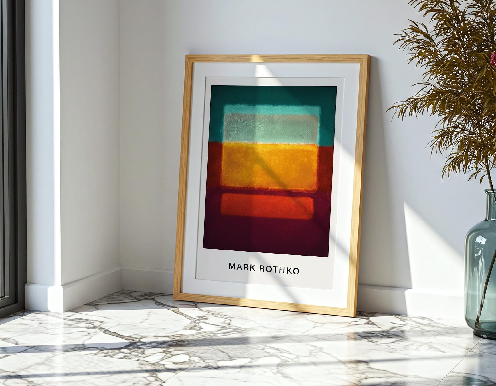 Mark Rothko Calm Color Field Poster Mark Rothko Poster Abstract Art Calm Modern Wall Art ...