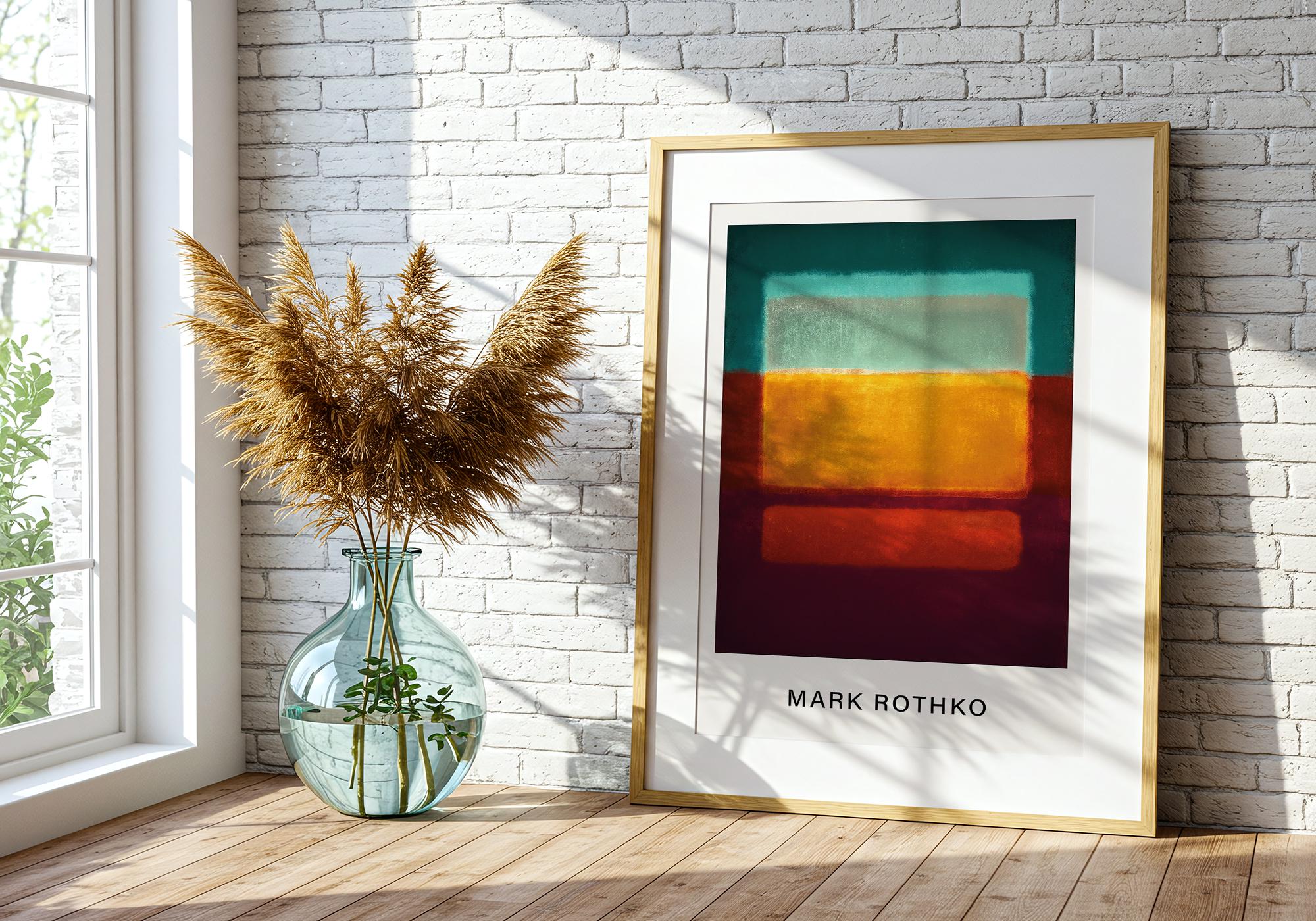 Mark Rothko Calm Color Field Poster Mark Rothko Poster Abstract Art Calm Modern Wall Art ...