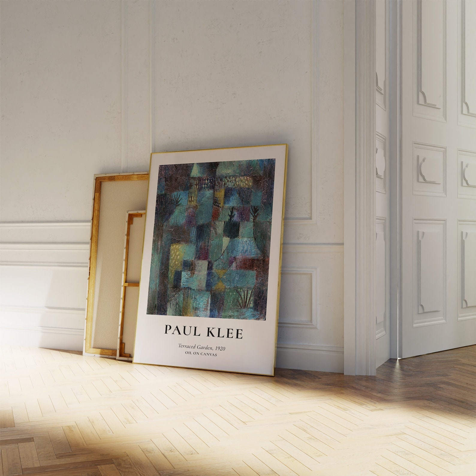 Wall Art Living Room, Paul Klee Terrace Garden Print, Paul Klee Poster Print, Abstract Art, Klee Exhibition Poster, Vintage Poster b289