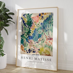 Henri Matisse Poster, Exhibition Wall Art, Matisse Wall Pictures, Gallery Wall Art, Museum Exhibition, Abstract Print, Museum Picture, k103