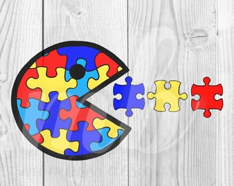 Autistic Pacman Proud Mom Cerebral Palsy - PNG - SVG - Etsy Canada