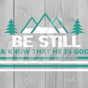 Psalm 46.10 - SVG