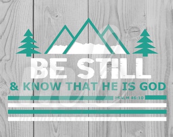 Psalm 46.10 - SVG
