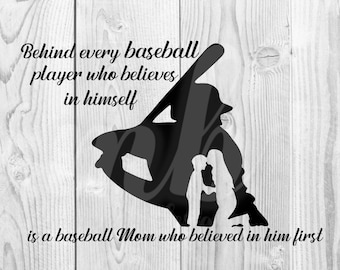 Baseball Mom Quote - PNG - SVG - DIGITAL