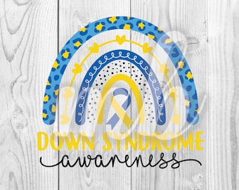 Down Syndrome Rainbow - PNG - SVG