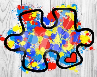Puzzle Splat - PNG - DIGITAL