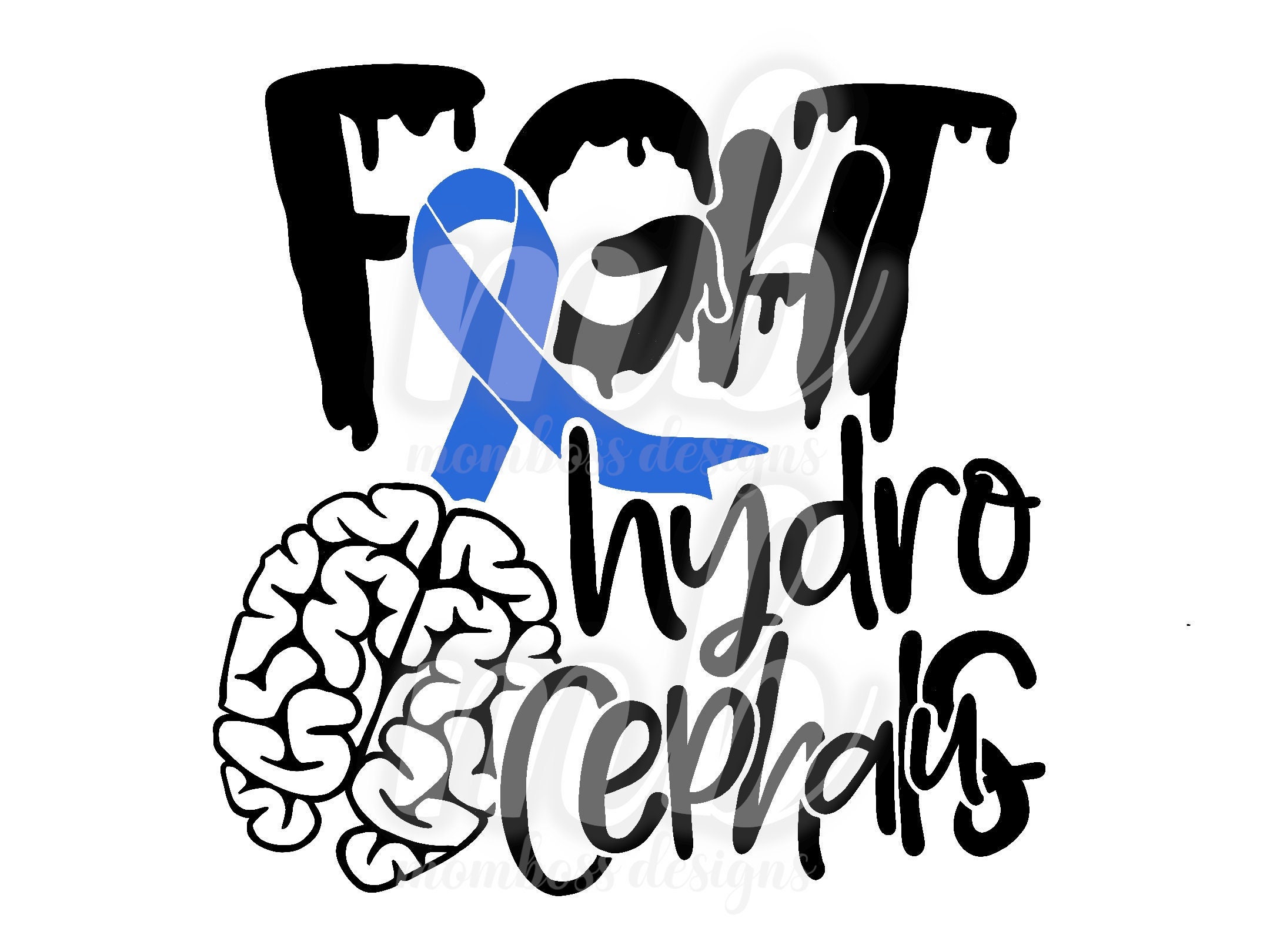 Fight Hydrocephalus SVG PNG - Etsy