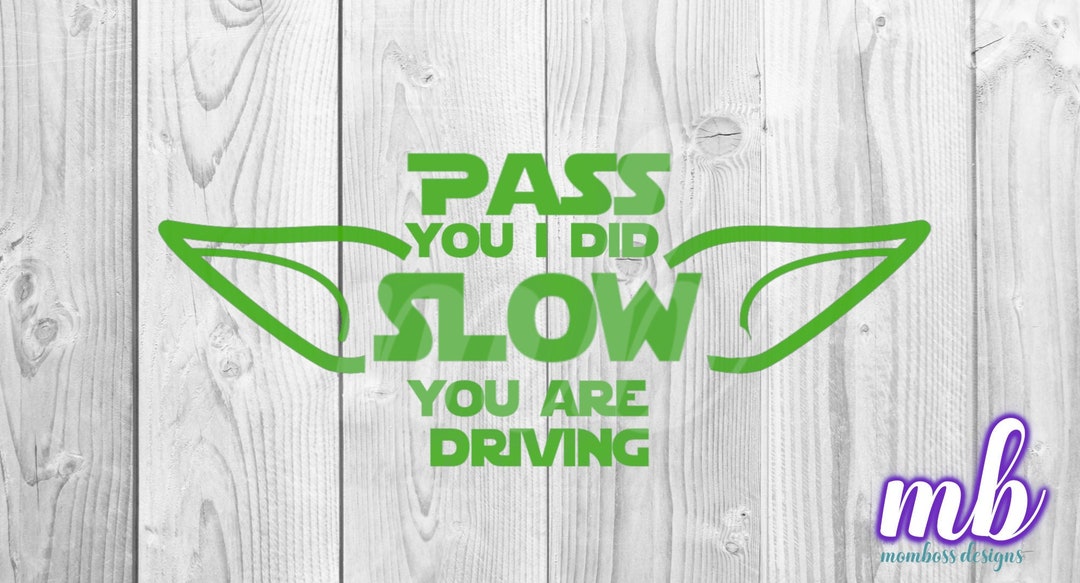 Slow Driving - SVG - PNG - Etsy