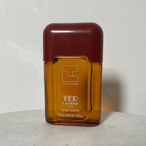 vintage Ted Lapidus Pour Homme After Shave 50ml - Parfum homme classique rare, bouteille de collection antique