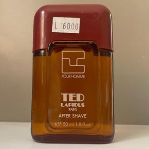Parfum Vintage - Pour Homme Ted Lapidus Paris Après Rasage 50 ml – Parfum Homme Rare de Collection Sans Boîte
