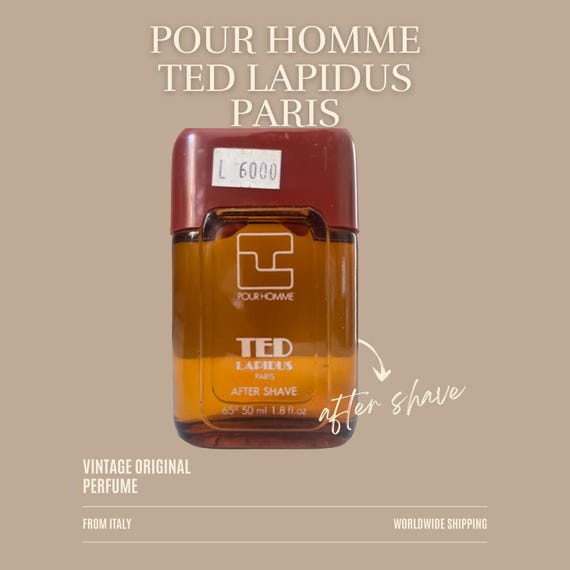 Vintage Perfume - Pour Homme Ted Lapidus Paris After Shave 50 Ml
