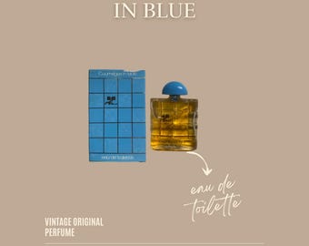 Vintage Perfume Courrèges in Blue Miniature 5 ml EDT — 1980s Splash Sample, Rare Collectible