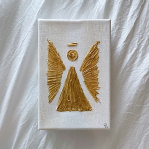 Gold Angel Canvas